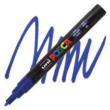 Uni Posca Pc-3m Su Bazlı Markör 0.9-1.3 Mm - Blue