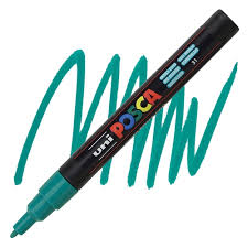Uni Posca Pc-3m Su Bazlı Markör 0.9-1.3 Mm - Emerald Green