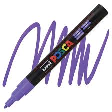 Uni Posca Pc-3m Su Bazlı Markör 0.9-1.3 Mm - Lilac