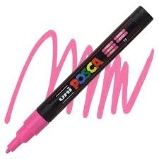 Uni Posca Pc-3m Su Bazlı Markör 0.9-1.3 Mm - Pink