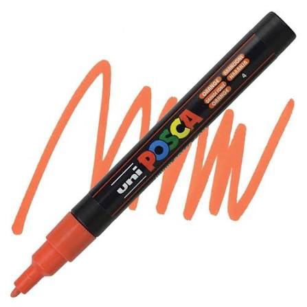 Uni Posca Pc-3m Su Bazlı Markör 0.9-1.3 Mm - Orange