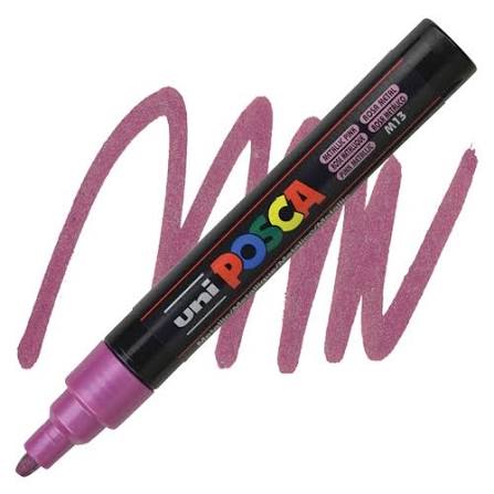 Uni Posca Pc-5m Su Bazlı Markör 1.8-2.5 Mm - Metallic Pink