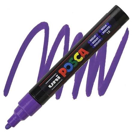 Uni Posca Pc-5m Su Bazlı Markör 1.8-2.5 Mm - Violet
