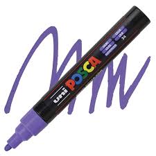 Uni Posca 1.8-2.5 Su Bazlı Poster Markörü Leylak Npc-5m Leylak (N)