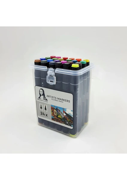 Mona Lisa Touchblack Çift Uçlu Marker Kalem 24 Renk