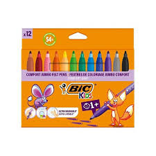 Bic Comfort 12'li Jumbo Keçeli Kalem Seti