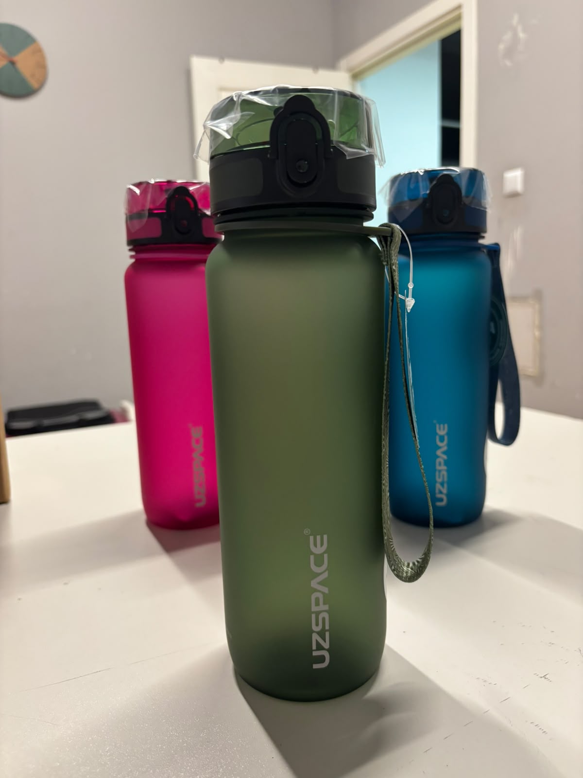 Uzspace 3053 800 ML Soft-Touch Tritan Matara 