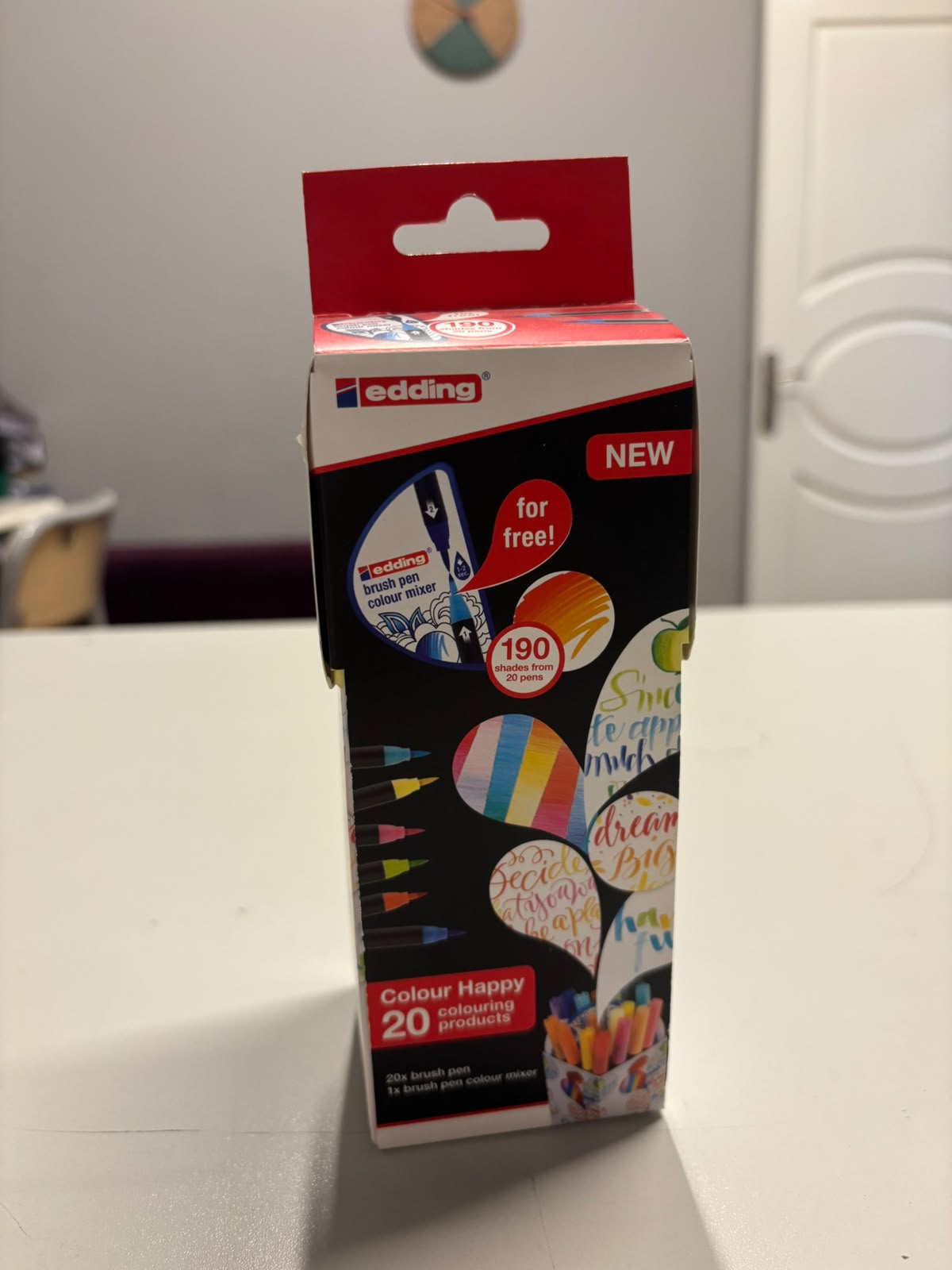 Edding Colour Happy Box/ 20'Li Fırça Uçlu Kalem Seti