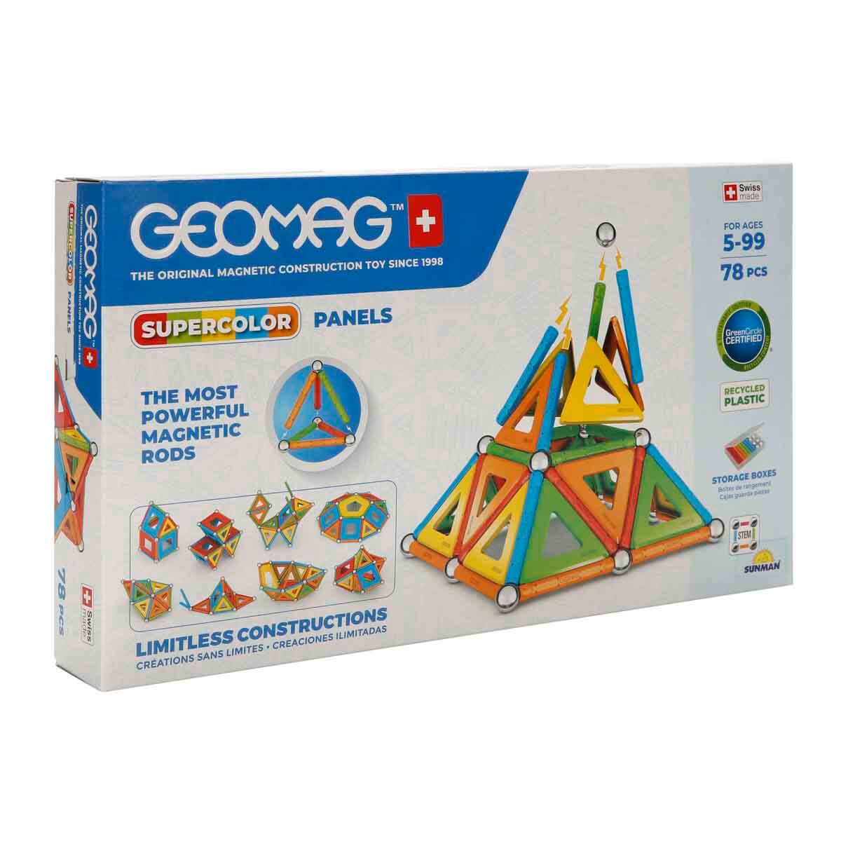 Geomag Supercolor Panels Manyetik Zeka Oyunu 78 Parça