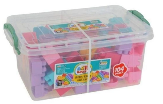 Yapı Blokları 104 Parça Pastel Renkler