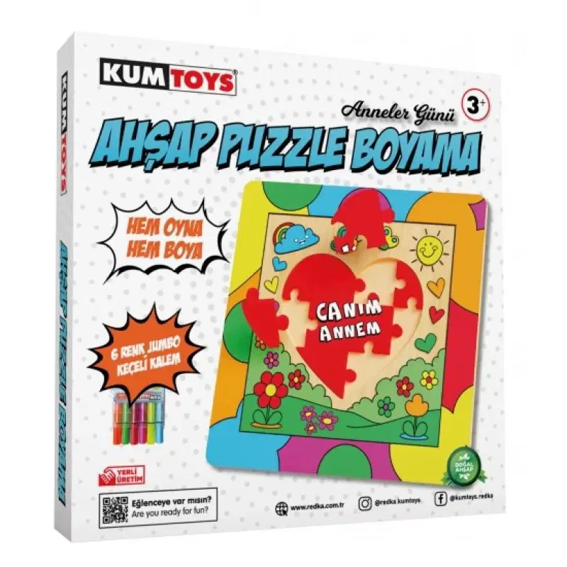 Ahşap Puzzle Boyama