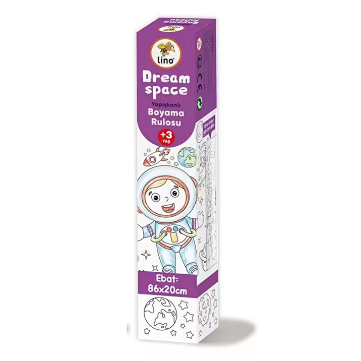 Lino 86mm X 20mt Yapışkanlı Boyama Rulosu Dream Space