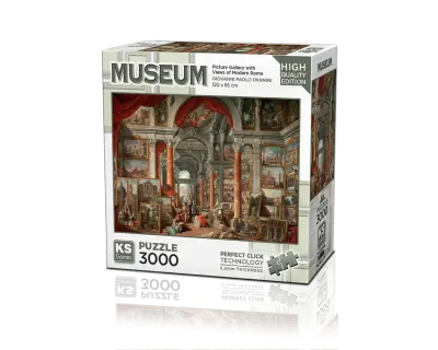 Picture Gallery with Views of Modern Rome 3000 Parça Puzzle 23014