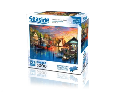 American Harbour Sunset 3000 Parça Puzzle 23023