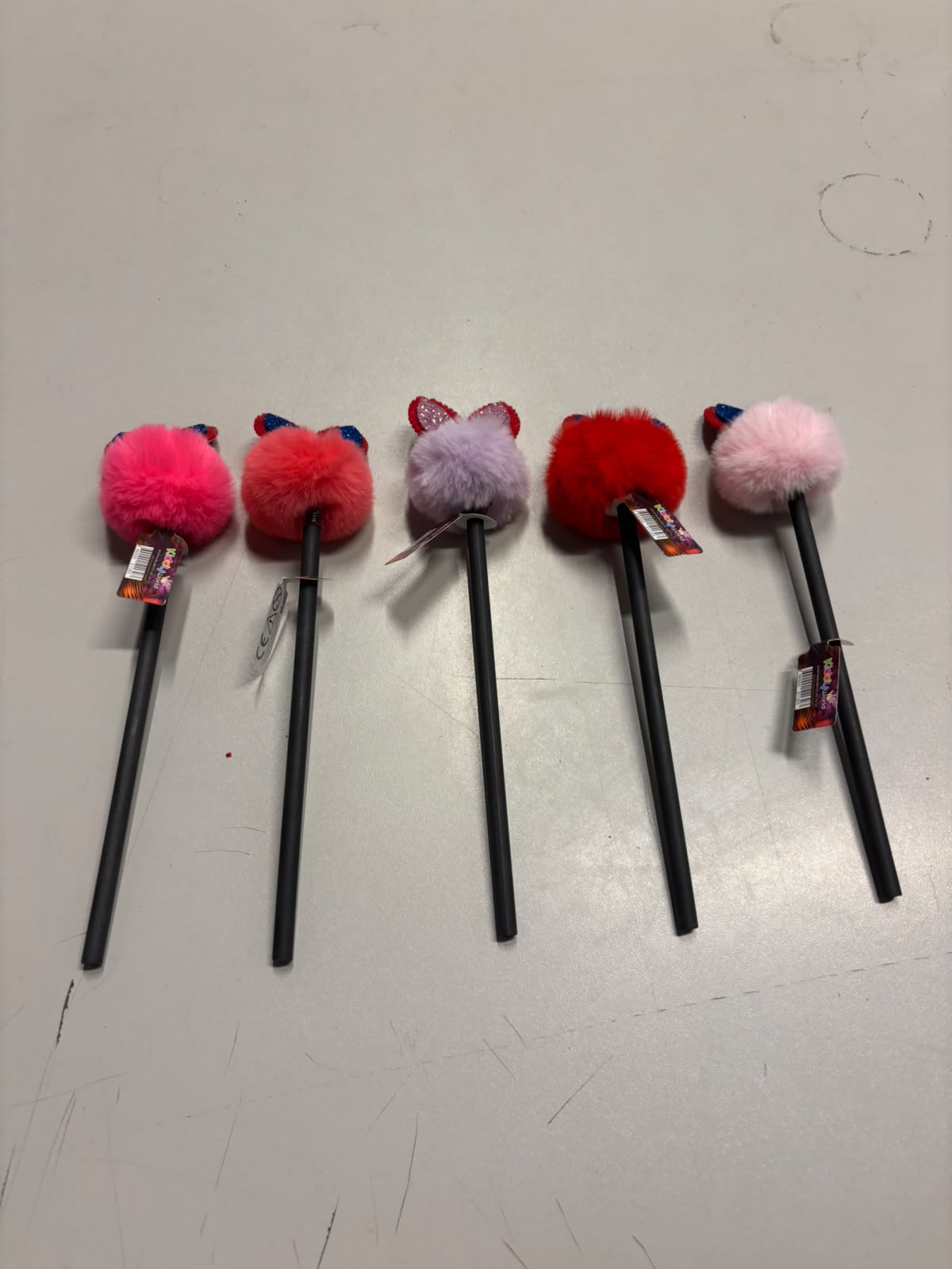 Gökkuşağı Renkli Peluş Kurşun Kalem