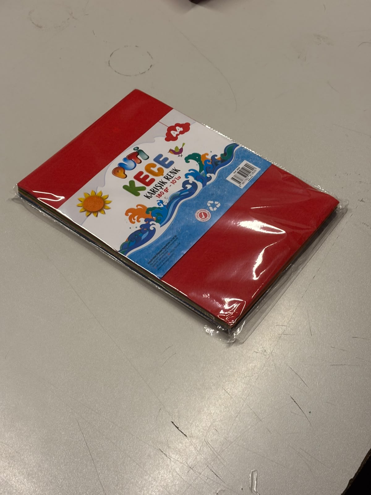 Puti Keçe A4 10 Lu Karışık Renk