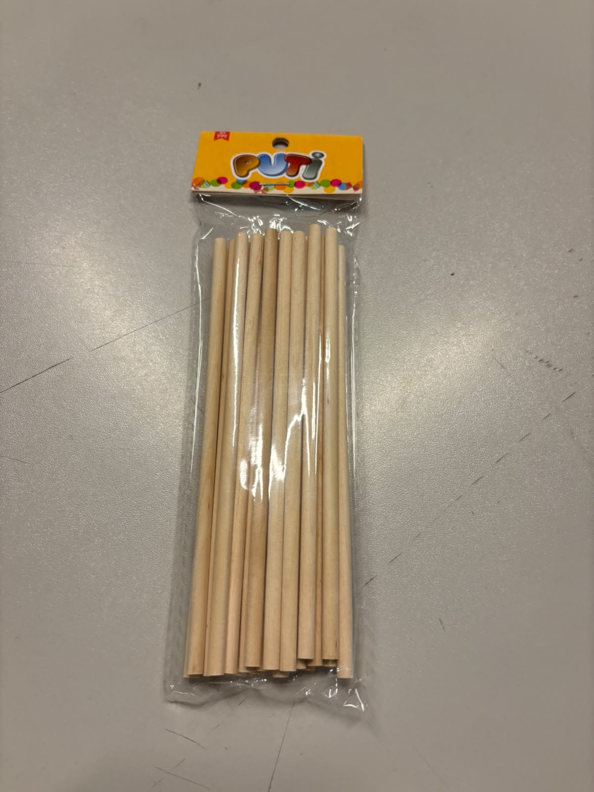 Viva Puti Ahşap Çöp Çubuk Natural 24 Lü 4711
