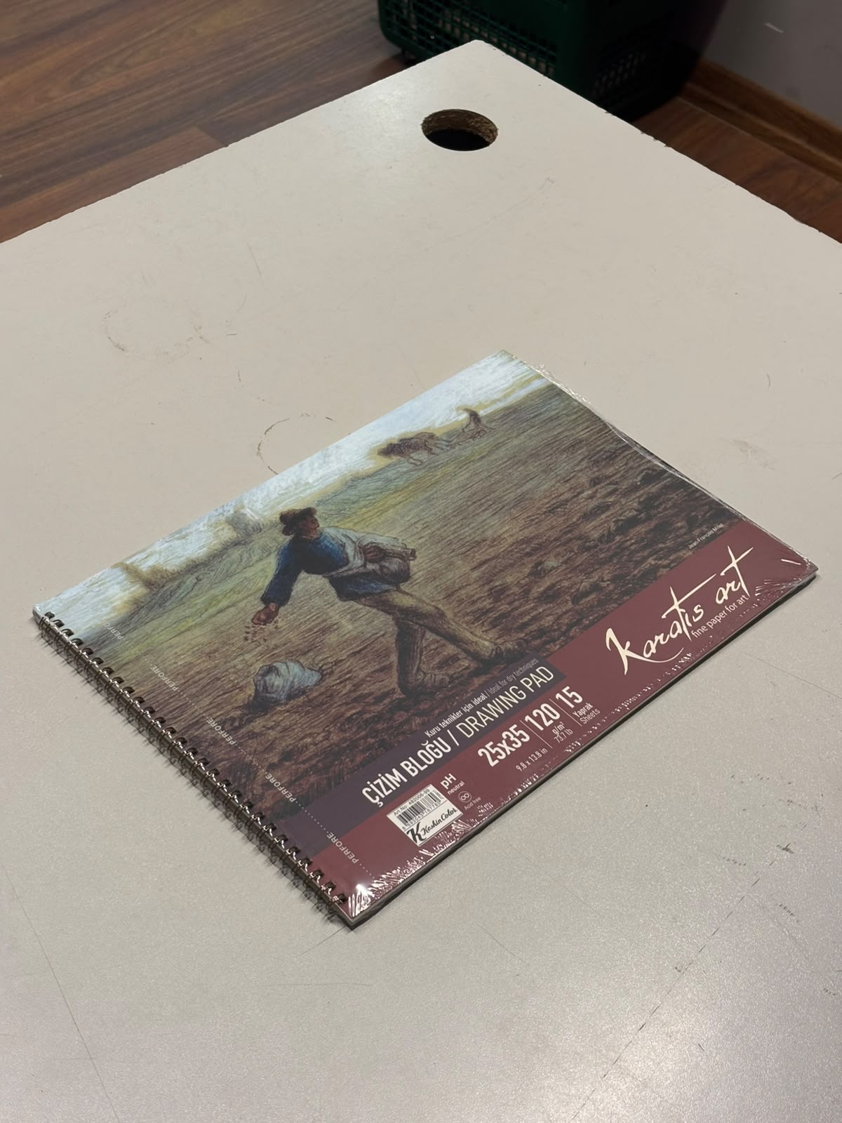 K.Color 120GR 25X35 15YO Spiralli Çizim Blok