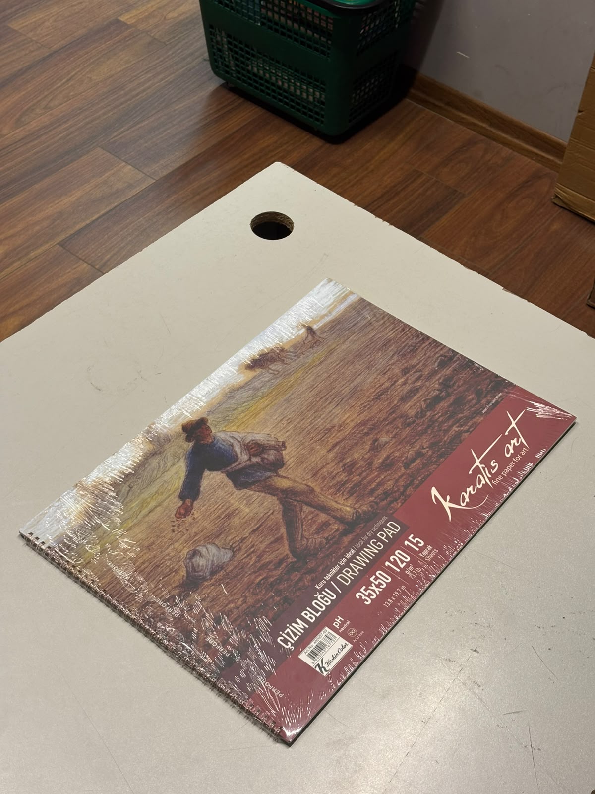 K.Color 120GR 35X50 15YP Spiralli Çizim Blok