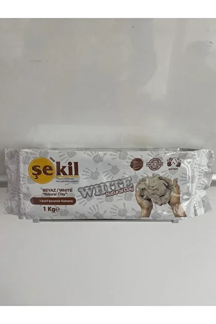 Şekil Seramik Kil Hamuru 1000 GR Beyaz