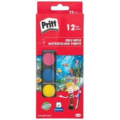 Pritt Suluboya - 12 Renk Küçük Tablet