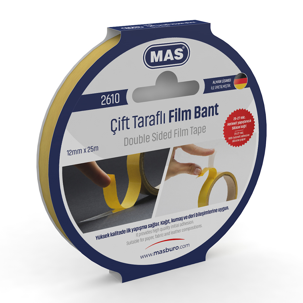 MAS ÇİFT TARAFLI BANT 12MM - 25M