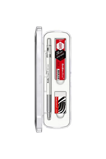 Scrikss Graph-x Metal  05mm Versatil Kalem Silgi Uç Seti Beyaz