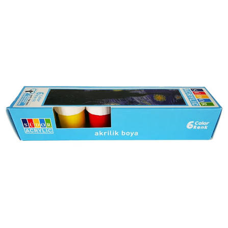 SÜDOR AKRİLİK BOYA 6 RENK