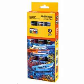 N.COLOR AKRİLİK BOYA TAKİMİ-TUP 10LU **7GR.