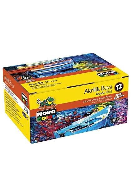 N.COLOR AKRİLİK BOYA TAKİMİ-12'Lİ