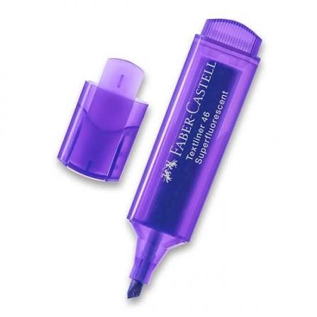 Faber-Castell Şeffaf Gövde Fosforlu Kalem 1546, Mor