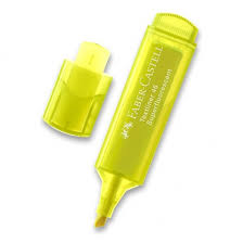 Faber-Castell Şeffaf Gövde Fosforlu Kalem 1546, Sarı