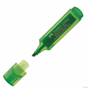 Faber-Castell Şeffaf Gövde Fosforlu Kalem 1546, Yeşil