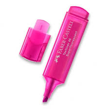 Faber-Castell Şeffaf Gövde Fosforlu Kalem 1546 Pembe