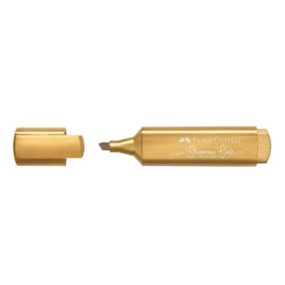 Faber-Castell Fosforlu Kalem 46 Metalik Altın