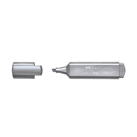 Faber-Castell Fosforlu Kalem 46 Metalik Gümüş