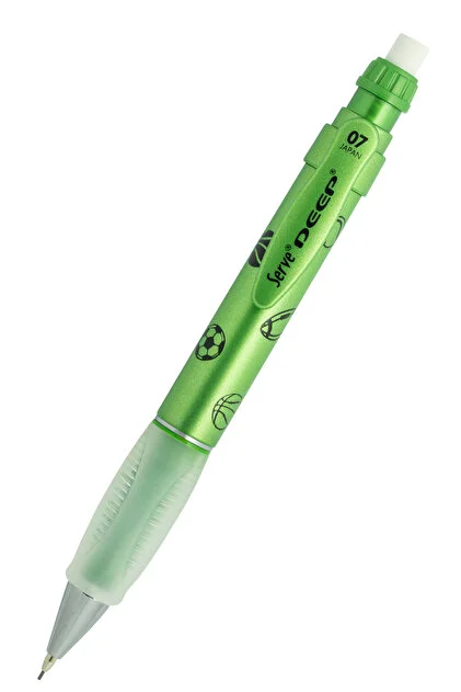 SERVE - DEEP MEKANİK KURŞUN KALEM 0.7MM METALİK YEŞİL - SPORTS