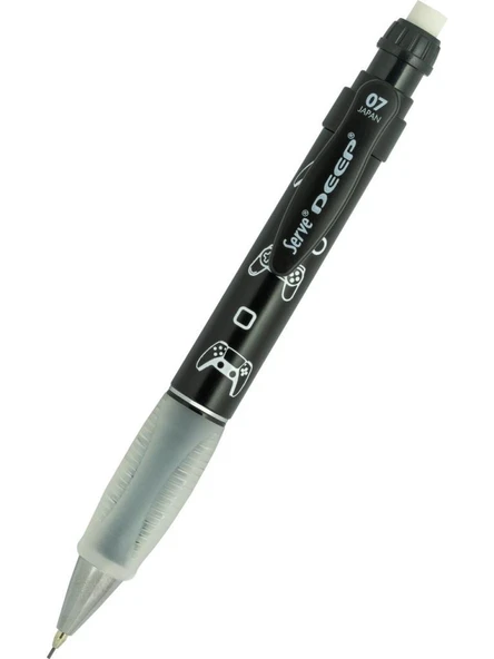 SERVE- DEEP MEKANİK KURŞUN KALEM 0.7MM METALİK SİYAH-GAME