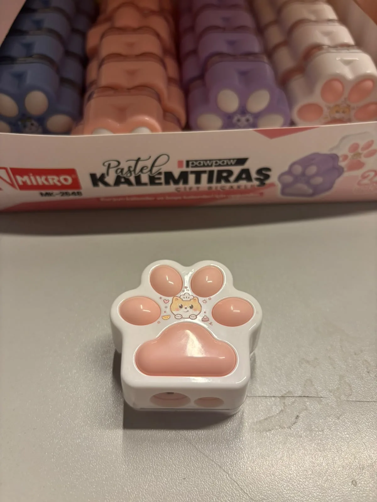 PASTEL PAWPAW ÇİFT BIÇAKLI KALEMTIRAŞ MK2648