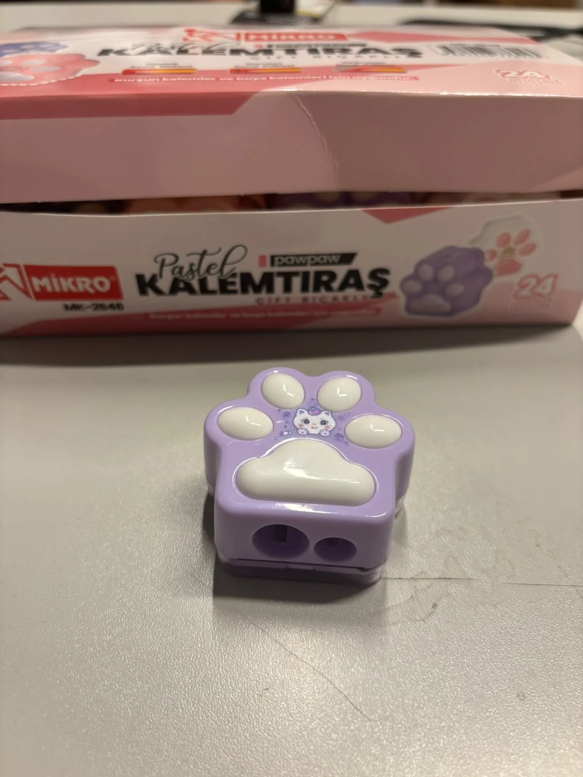 PASTEL PAWPAW ÇİFT BIÇAKLI KALEMTIRAŞ MK2648