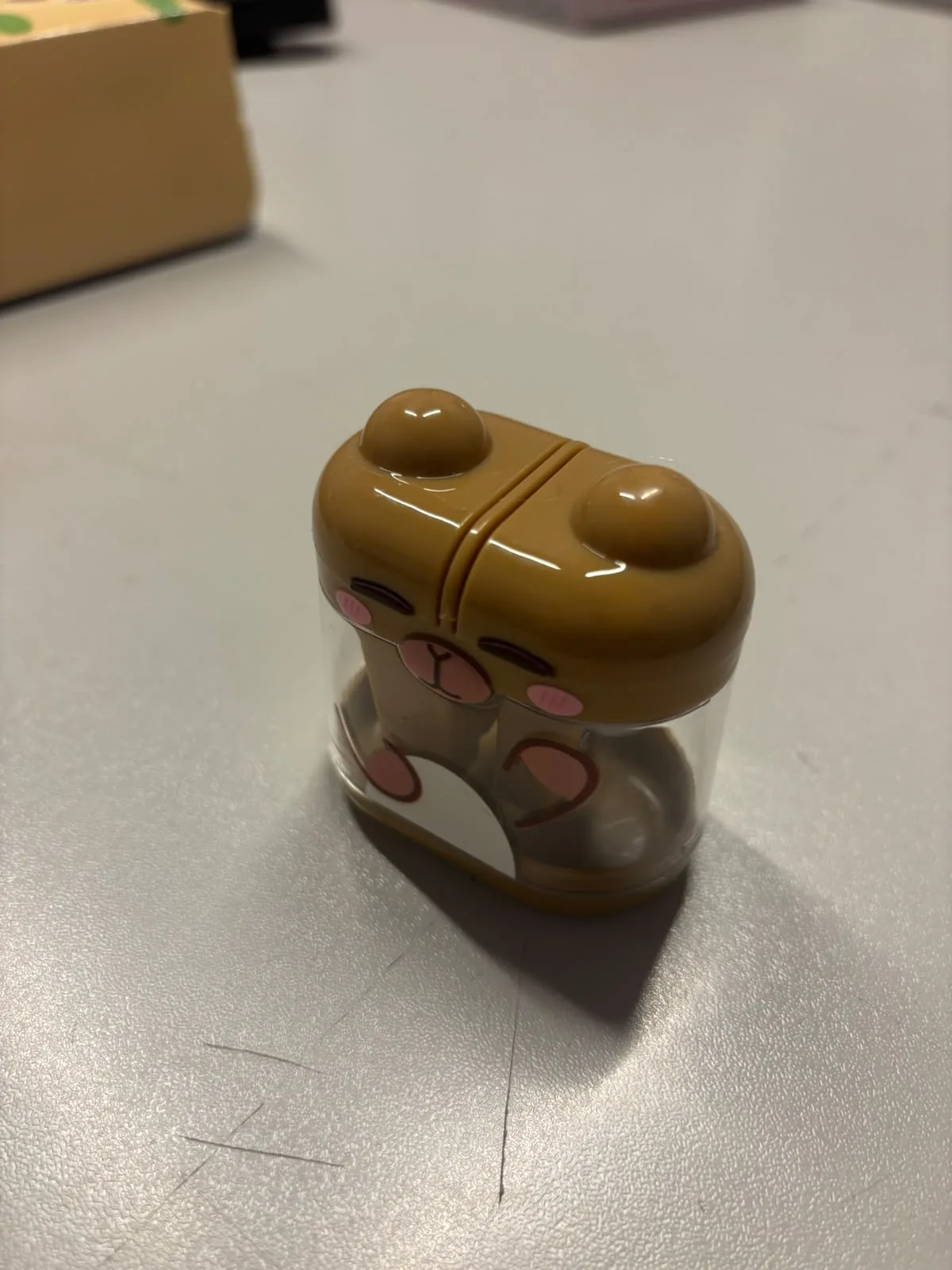 PASTEL BEAR BABE ÇİFT BIÇAKLI KALEMTIRAŞ MK8556