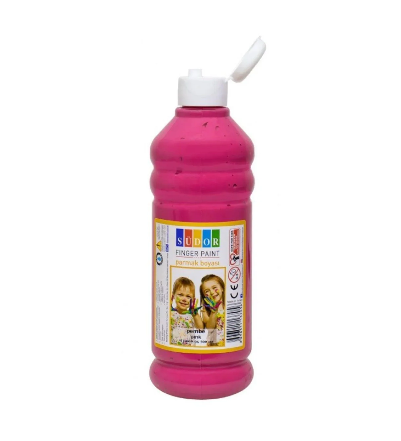 SÜDOR PARMAK BOYASI TEK RENK PEMBE 500 ML SD8009-06