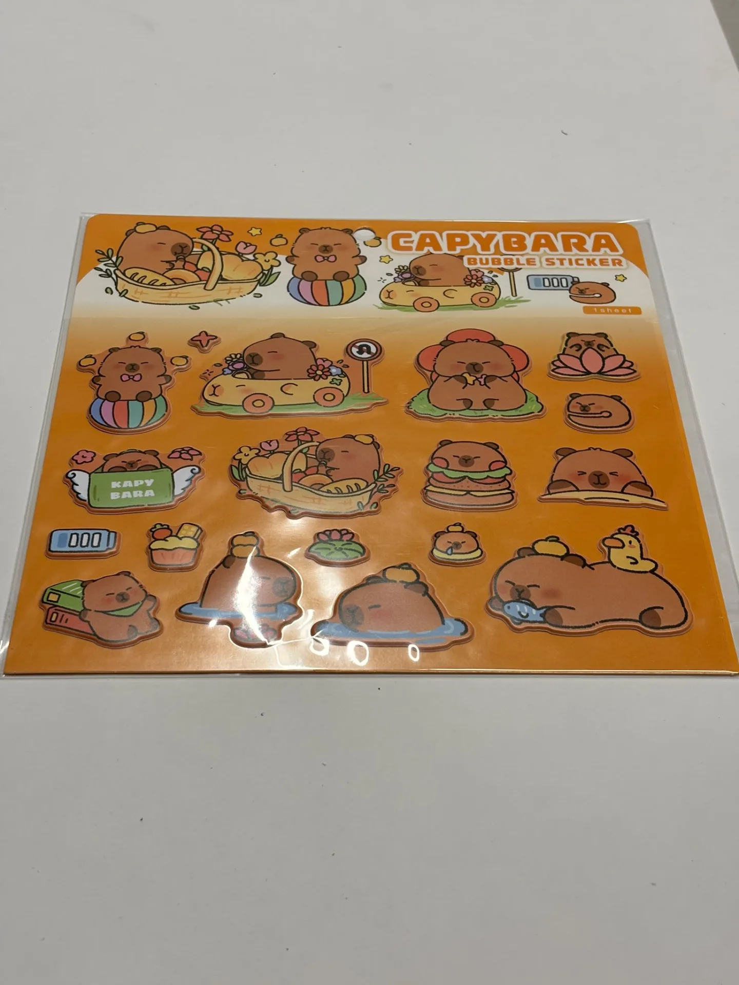 MAXX BUBBLE CAPY BARA 3D STİCKER