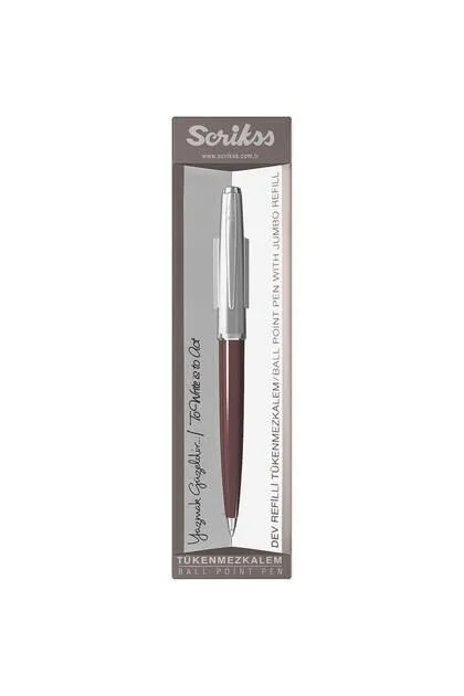 Scrikss 77 Tükenmez Bordo, Şeffaf Ambalaj
