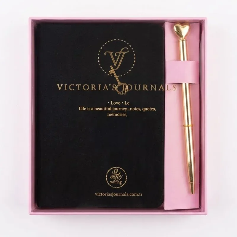 VJ HUSH HUSH KUTULU VE KALEMLİ ÇİZGİLİ 192 SAYFA DEFTER 126-2759