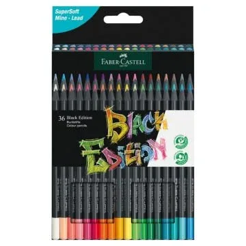 FABER CASTELL BLACK EDİTİON 36LI BOYA KALEMİ