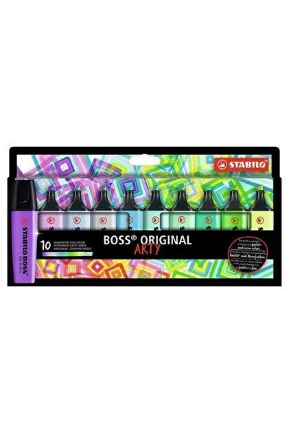 STABİLO BOSS ORİGİNAL ARTY SOĞUK RENKLER İŞARETLEME KALEMİ 10LU