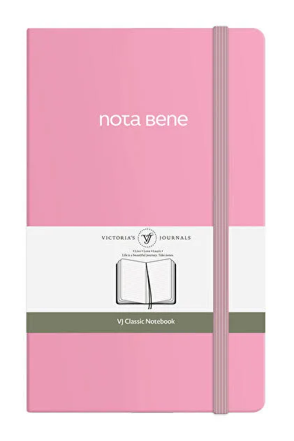 VJ NOTA BENE CLASSİC ESNEK KAPAK DEFTER 13X21CM ÇİZGİLİ 400 SAYFA FISTIK YEŞİLİ
