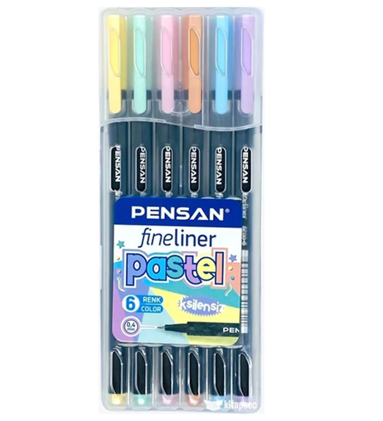 PENSAN FİNELİNER 6'LI PASTEL PVC KUTU