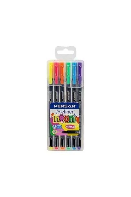 PENSAN FİNELİNER 6'LI NEON PVC KUTU